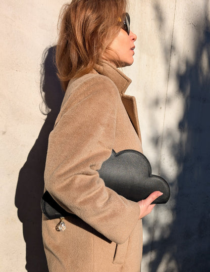 Leather Clutch Bag Cloud